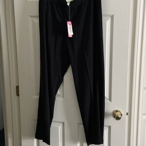 Black Straight Leg Women's Pants